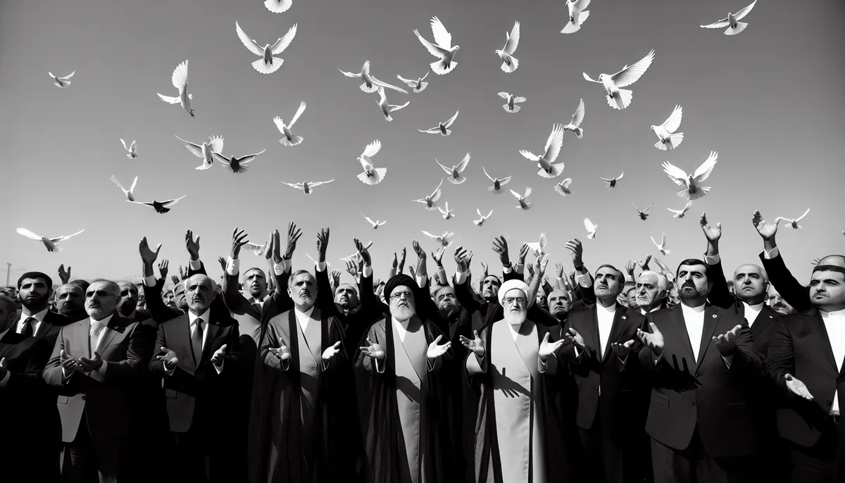 Friedenstauben mit GPS in Teheran