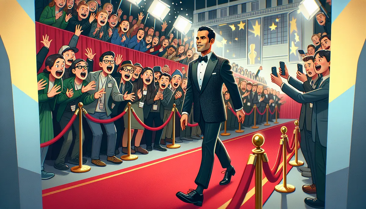 Donald Trump auf einem Oscar-Teppich in Hollywood