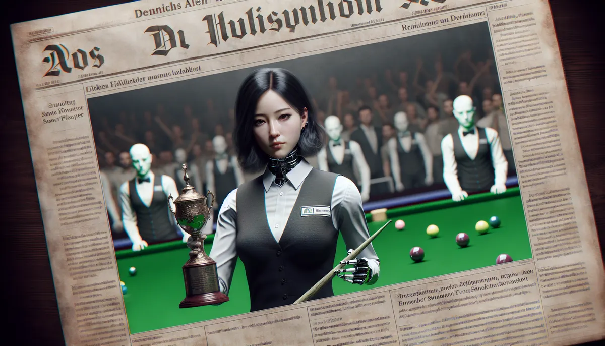 Snooker-Tisch mit Bällen