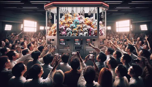Greifautomat mit lebendem Hamster