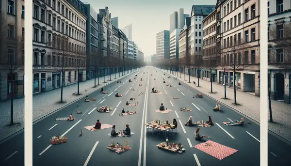 Leere Stra&szlig;en w&auml;hrend eines Nahverkehrsstreiks | Foto: tzn