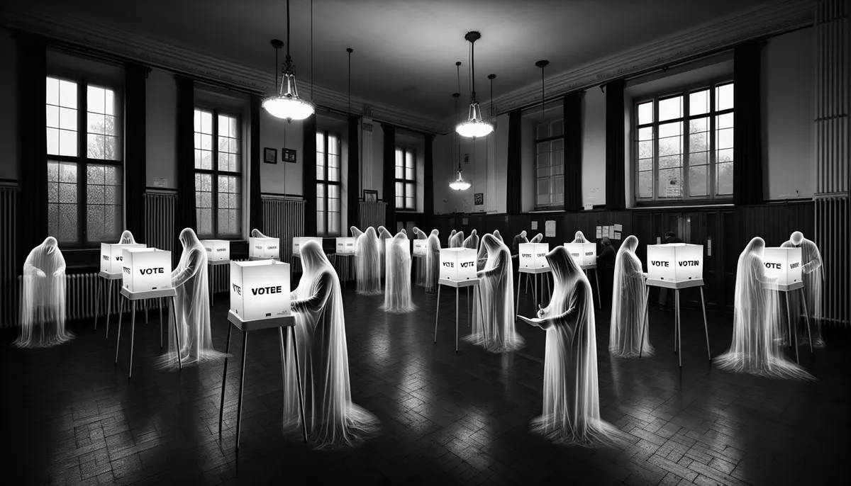 Geister in einem Wahllokal in Ungarn